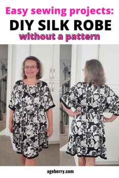 DIY silk robe without a pattern