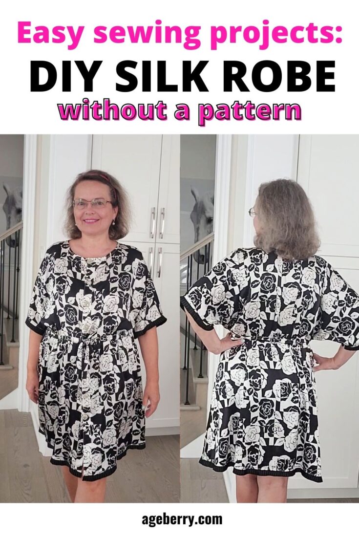 DIY silk robe without a pattern