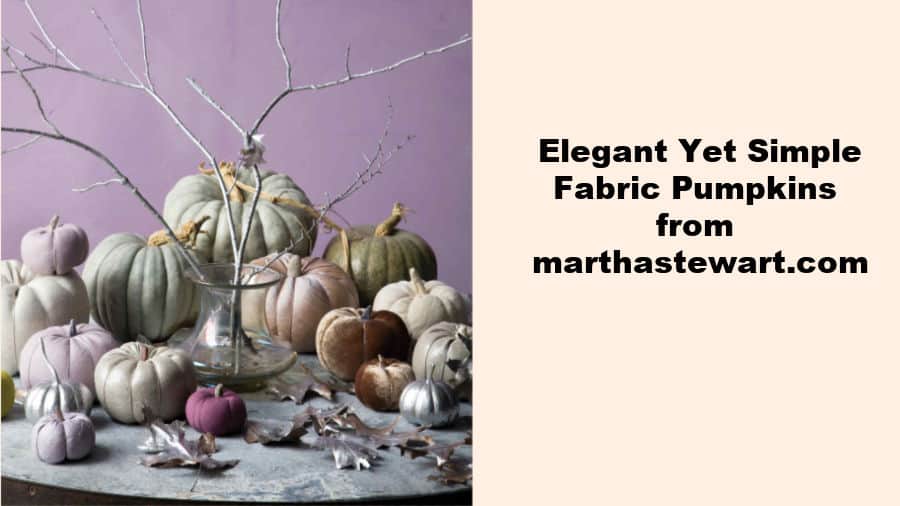 fabric pumpkins