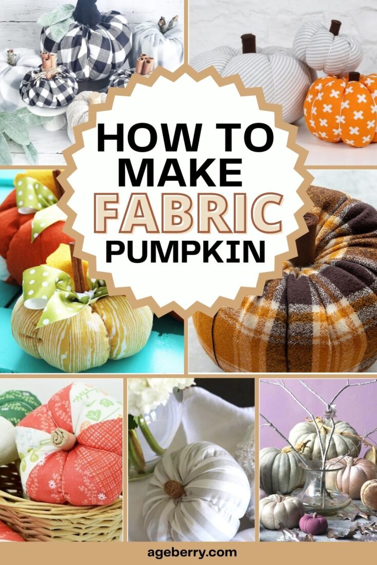 DIY No-Sew Fabric Pumpkins