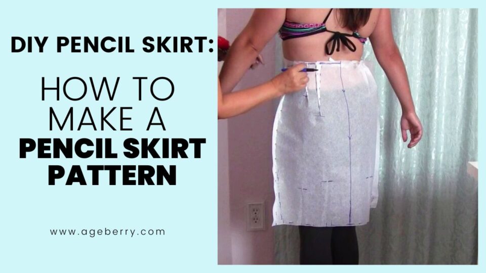 DIY pencil skirt how to make a pencil skirt pattern