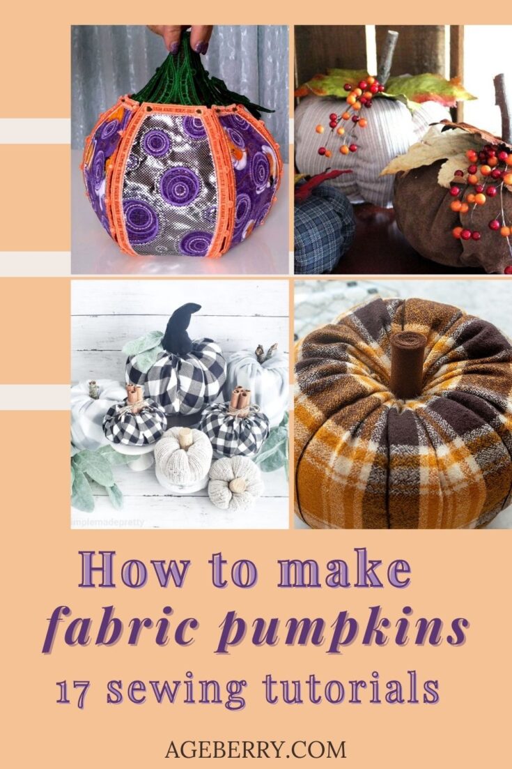 17 Ways to Make a Fabric Pumpkin