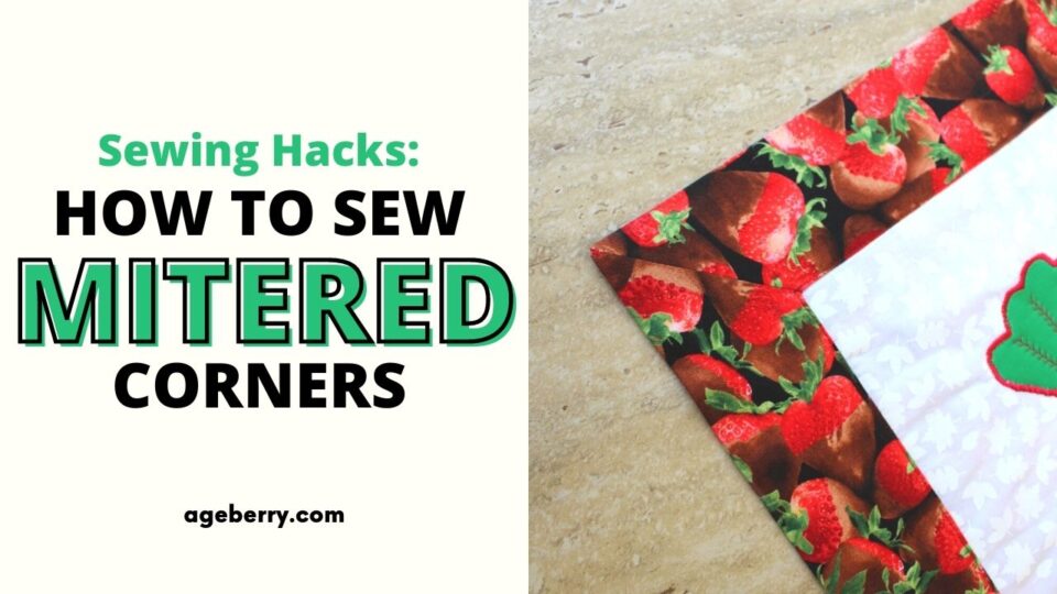 Sewing hacks: how to sew mitered corners