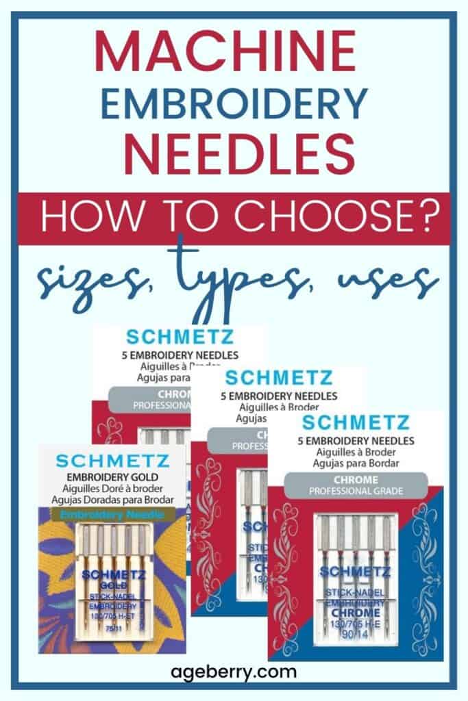 Machine embroidery needles - a video sewing tutorial