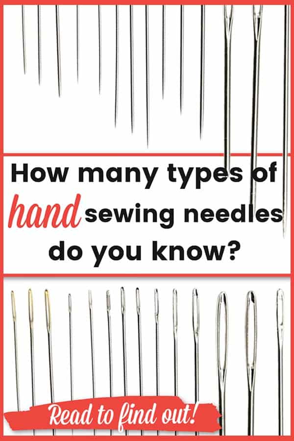 types of hand sewing needles