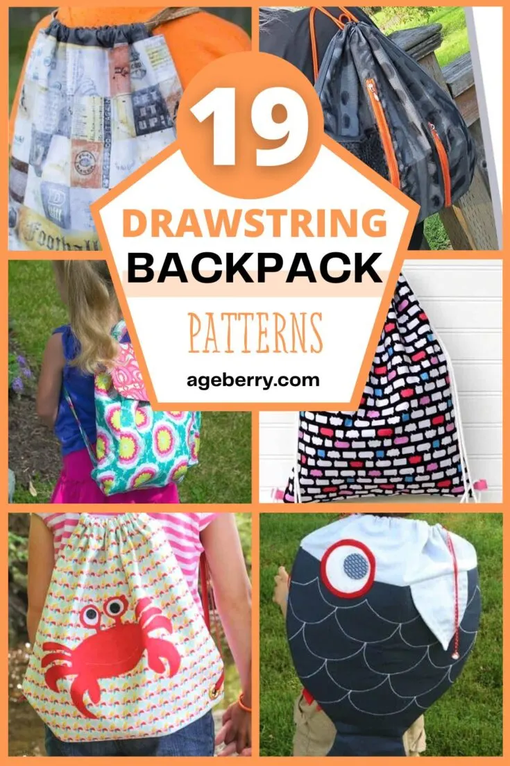 The Best Drawstring Backpack Pattern - AppleGreen Cottage