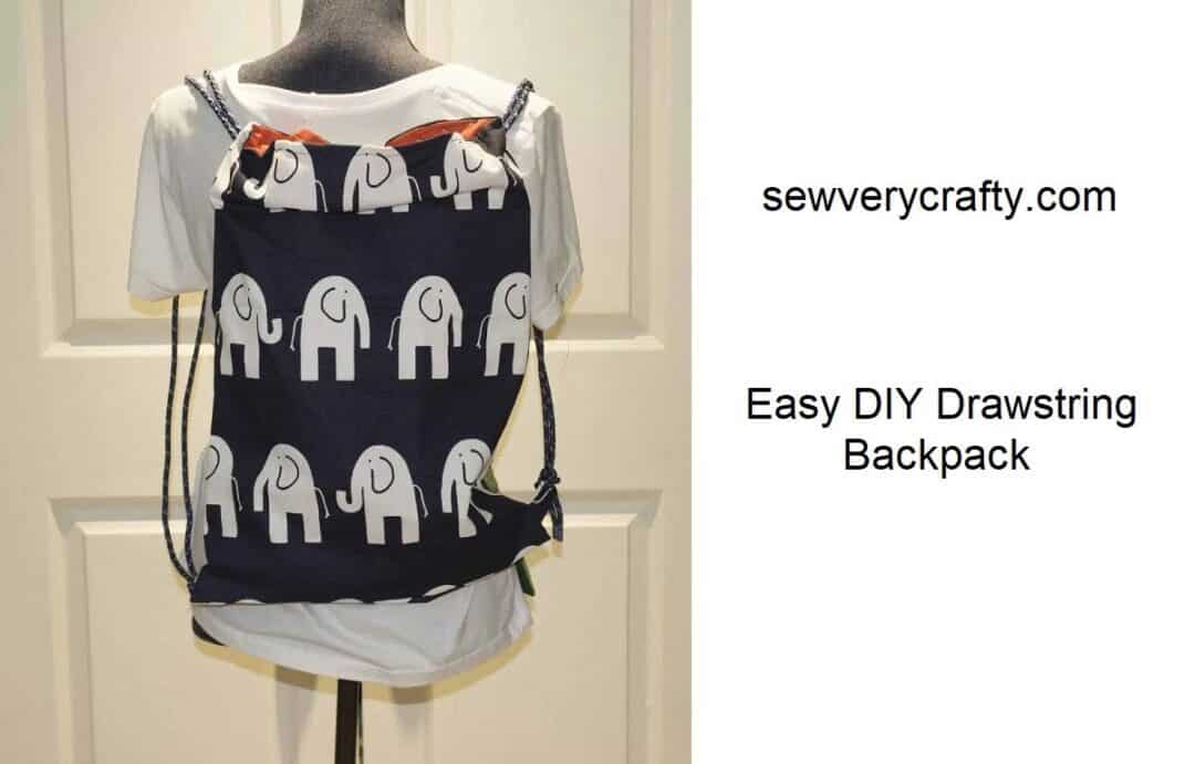 19 DIY Drawstring Backpack Patterns You Can Make
