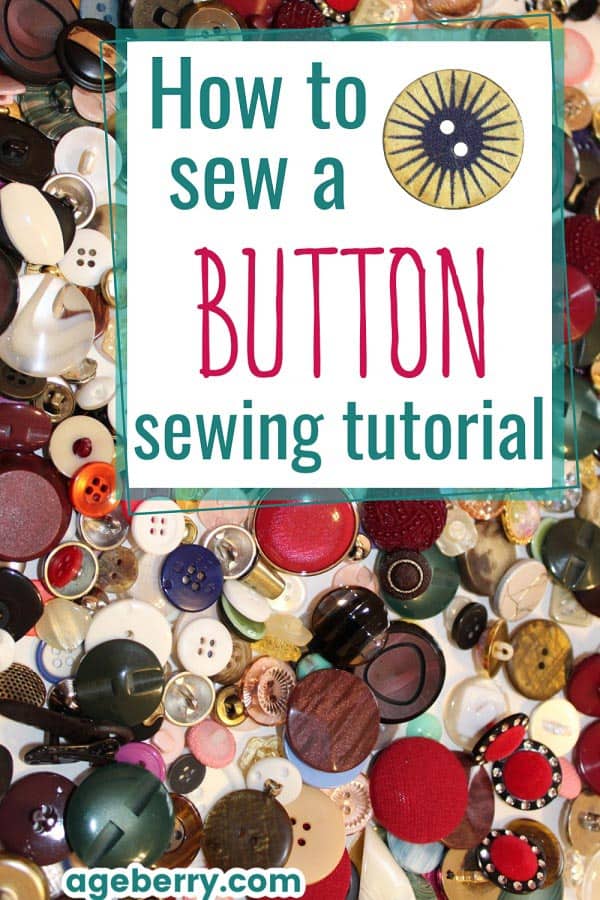 Learn how to sew a button by hand with my step-by-step sewing tutorial