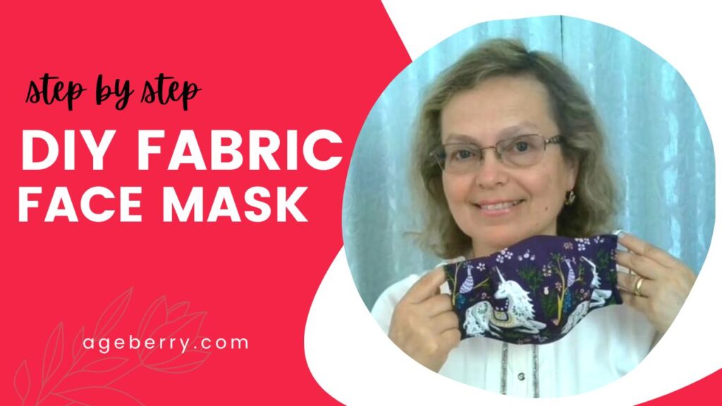 How to sew a face mask from fabric plus a free printable mask pattern