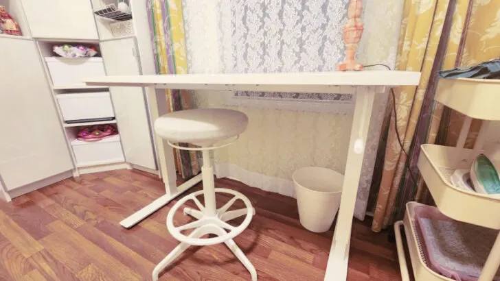 IKEA sewing table TROTTEN sit/stand table