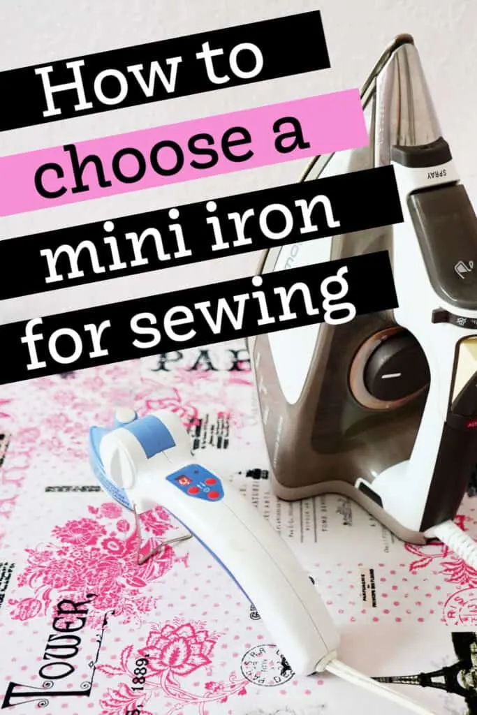 mini iron for sewing guide