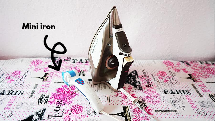 Mini iron for sewing is different than a regular full-size iron and can be used for small sewing and quilting projects.