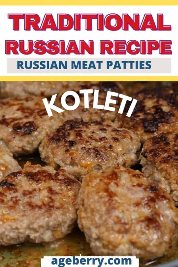 Russian meat patties kotleti recipe