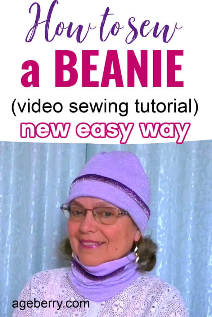 Sewing tutorial on making DIY beanie