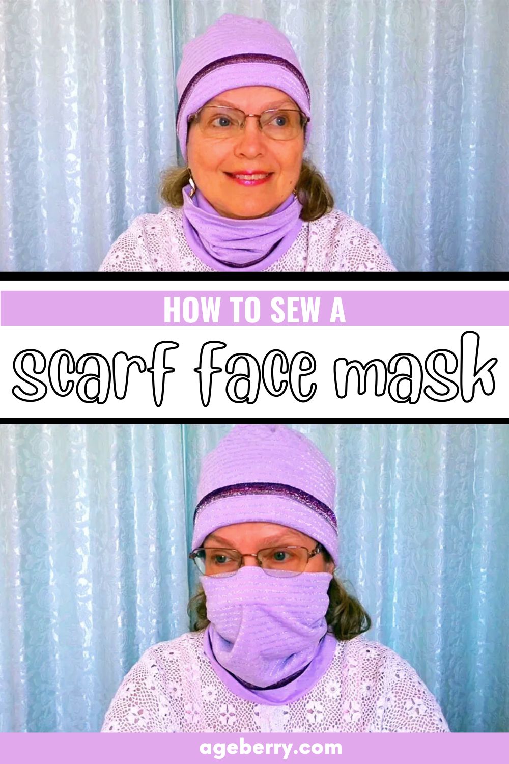 How to sew a scarf face mask - a video sewing tutorial