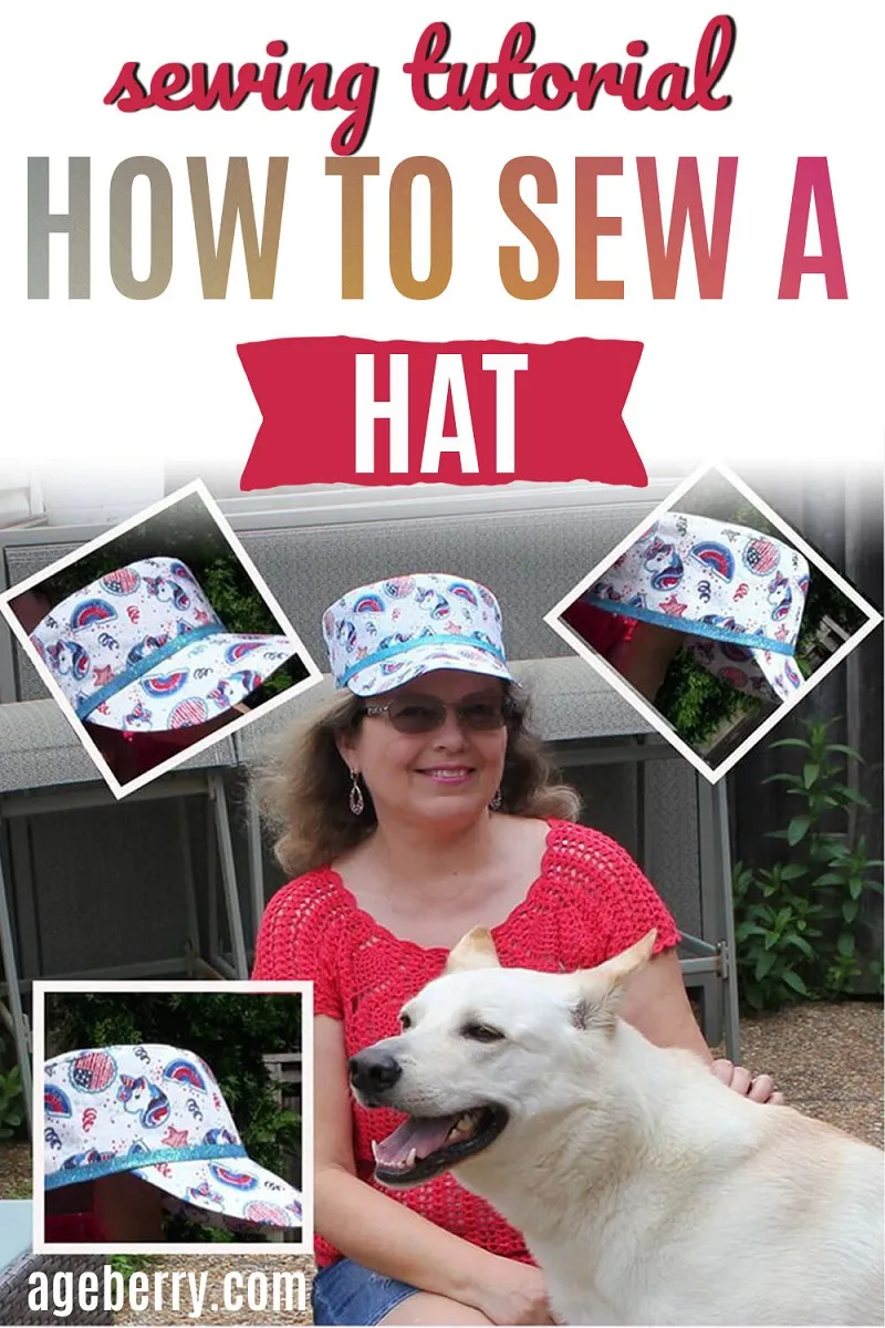 How to sew a hat - a video sewing tutorial and a free pattern