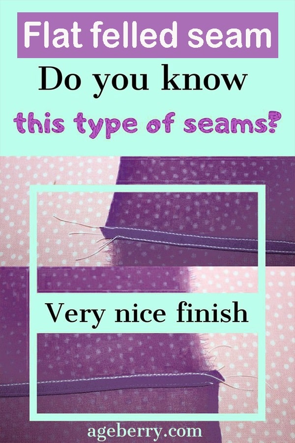 Sewing tutorial on how to sew a flat felled seam