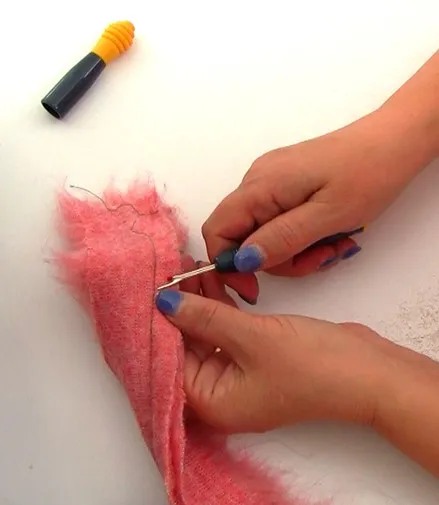 using a seam ripper for fur