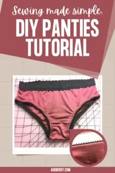 Sewing made simple DIY panties tutorial (plus how to sew knits and how to attach elastic)