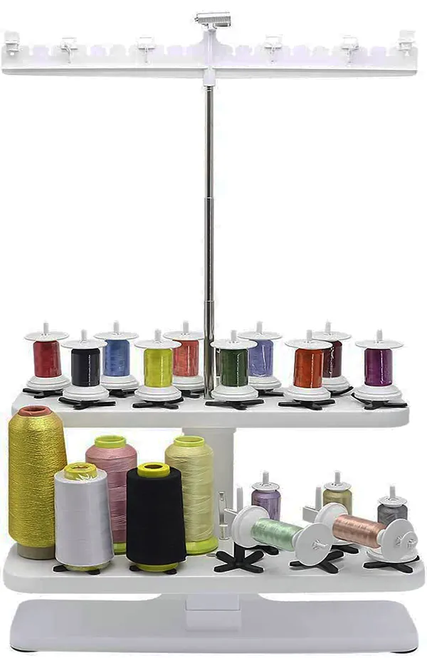 Light Weight Thread Stand - Spools Holder for Domestic (Home-Base)  Embroidery and Sewing Machines