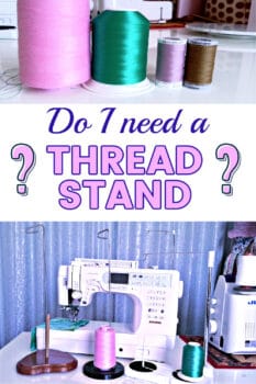 Thread stand for sewing machine tutorial