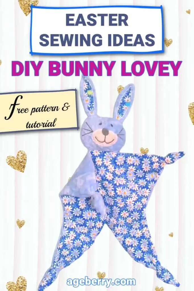 How to make a lovey blanket - DIY bunny lovey