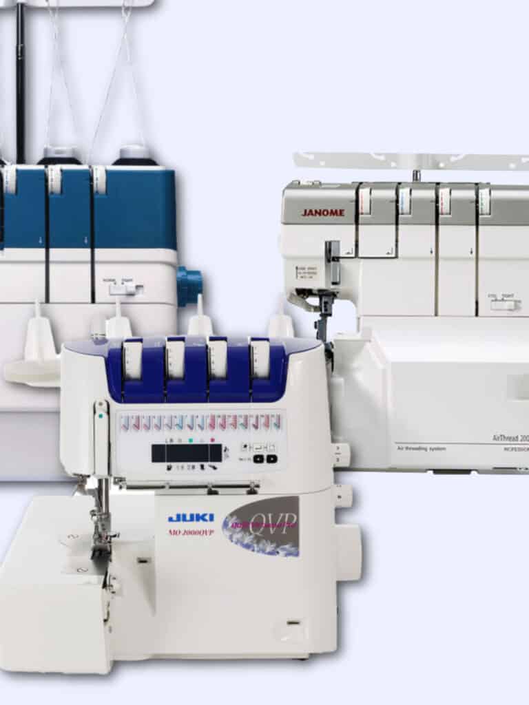 air thread sergers Juki, Janome and Pfaff