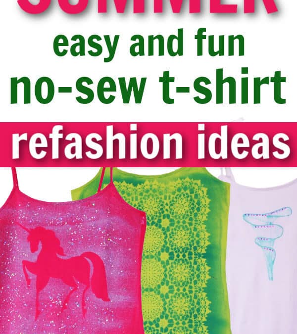 No-sew t-shirt alterations