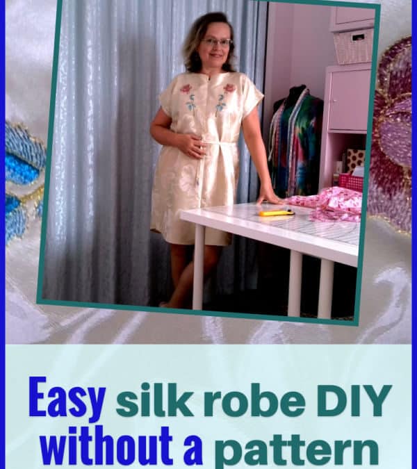 How to make a robe without a pattern from silk fabric / a video sewing tutorial