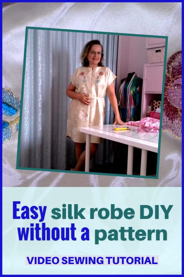 DIY silk robe without a pattern
