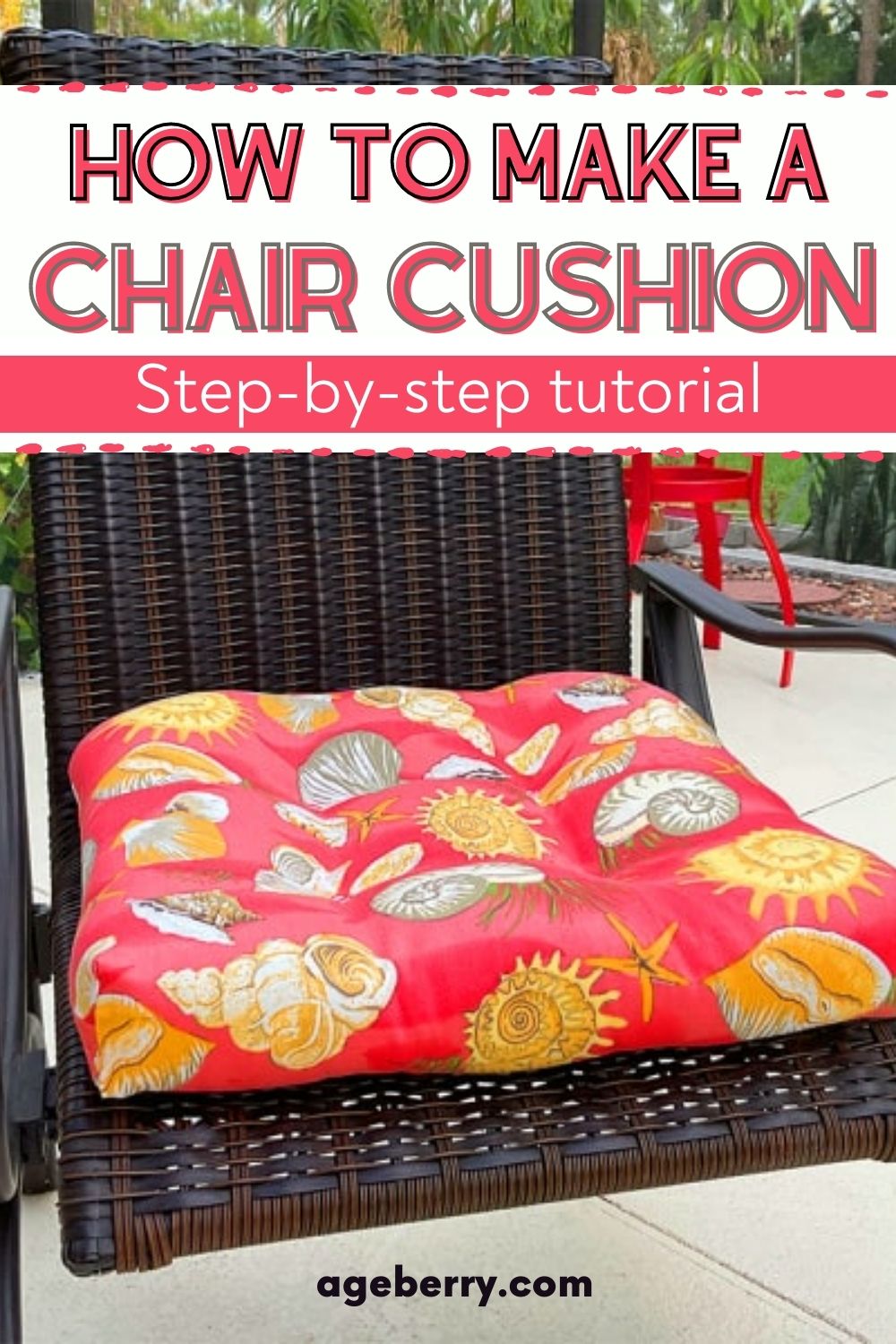 DIY Chair Cushion - How To Make A Chair Cushion [VIDEO] ⋆ Hello Sewing