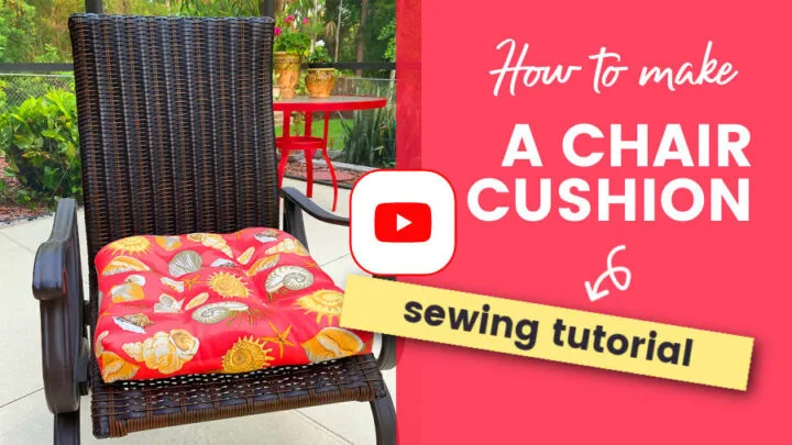 DIY chair cushions, sewing tutorial