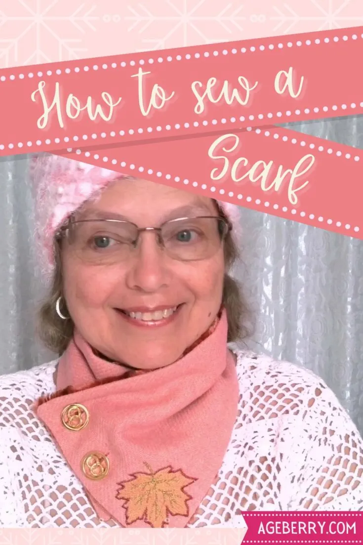How to sew a simple scarf