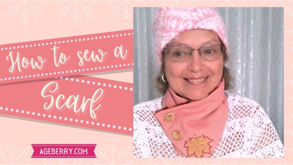 How to sew a simple scarf