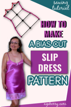 Making a bias cut slip dress pattern