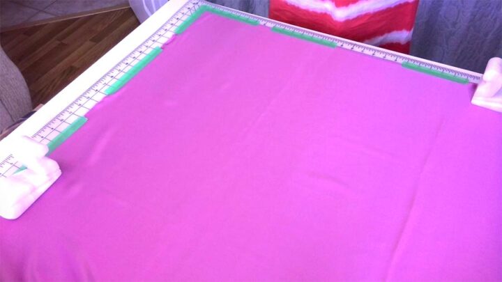 prepare fabric for cutting on the bias