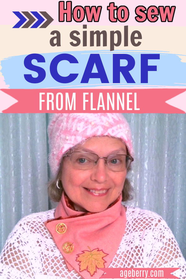 how to sew a simple scarf sewing tutorial