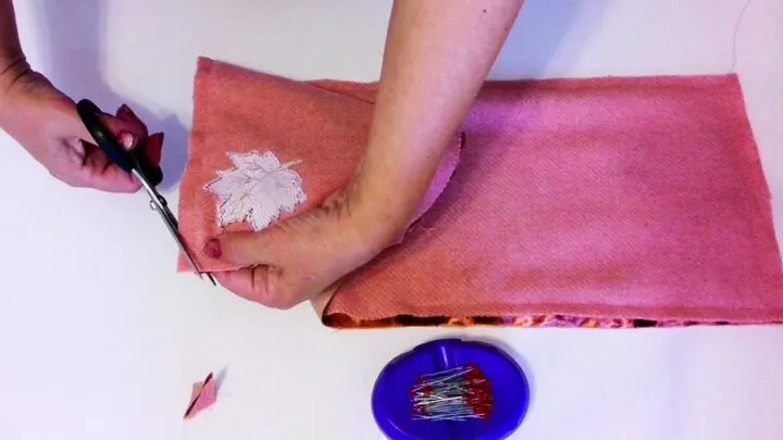 cutting corners close to stitches