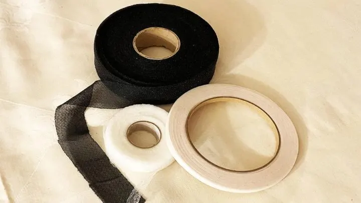 different sizes of hem tape