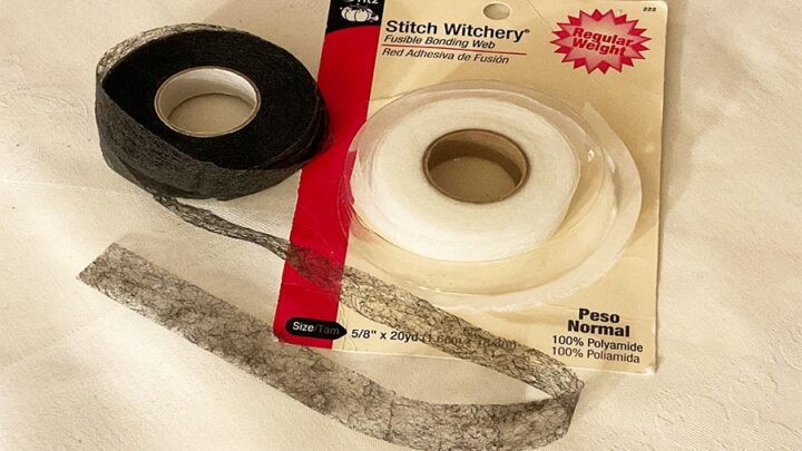 2 ROLLS IRON Hem Tape Non-woven Fabric Stitch Witchery for Hemming £7.14 -  PicClick UK