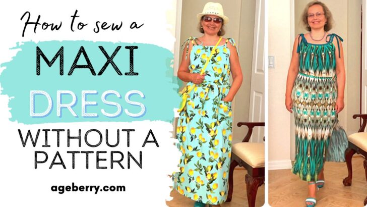 How to sew a maxi dress without a pattern