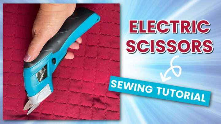  Cordless Electric Scissors with Two Blades - Fabric