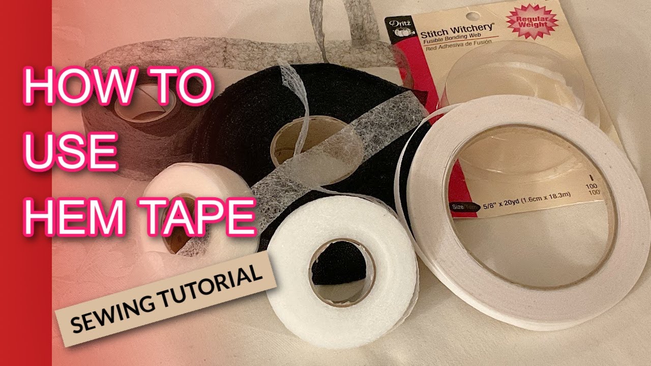  PLANTIONAL 4 Rolls Iron on Hem Tape, Light and Medium