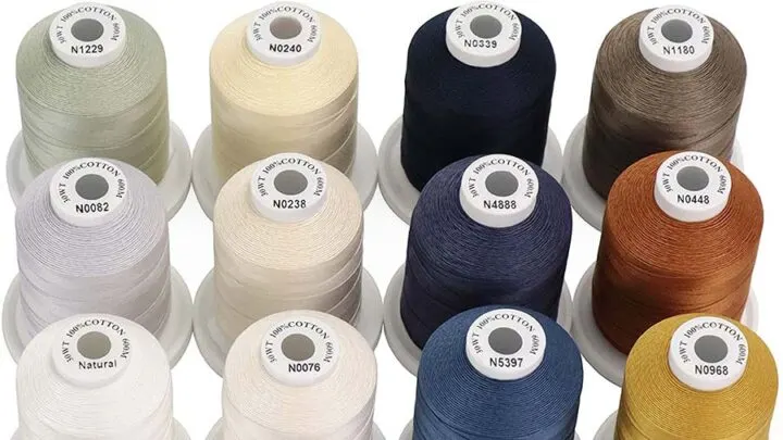 100% cotton thread Brothread I use for darning