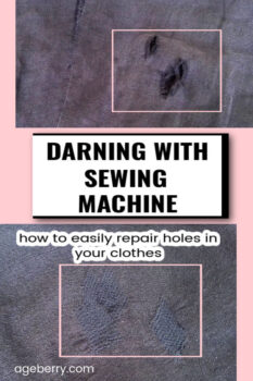 Darning with a sewing machine: how to easily repair holes in your clothes