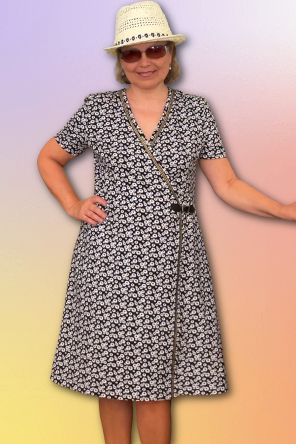 diy wrap dress how to sew