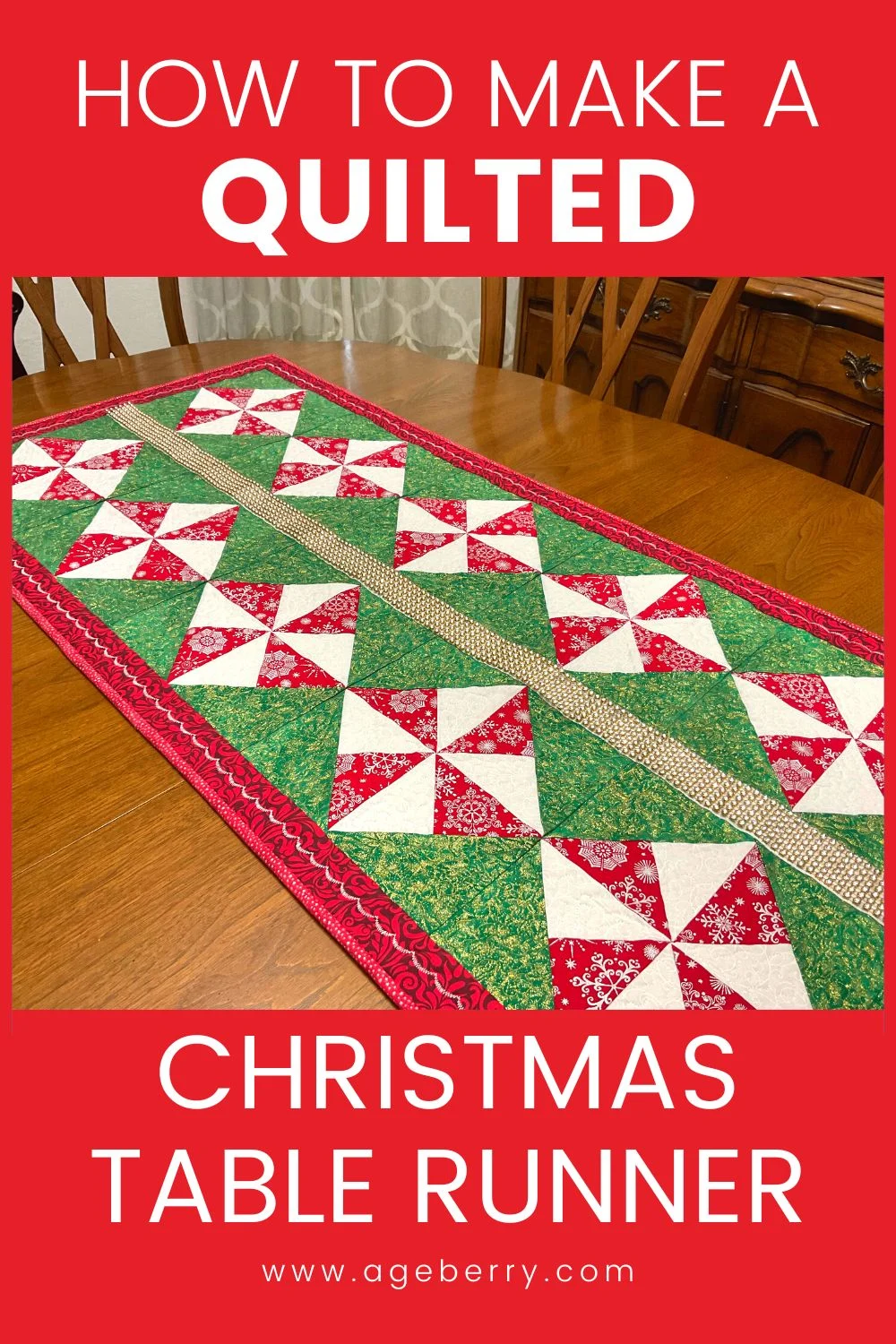 How To Make A Quilted Christmas Table Runner