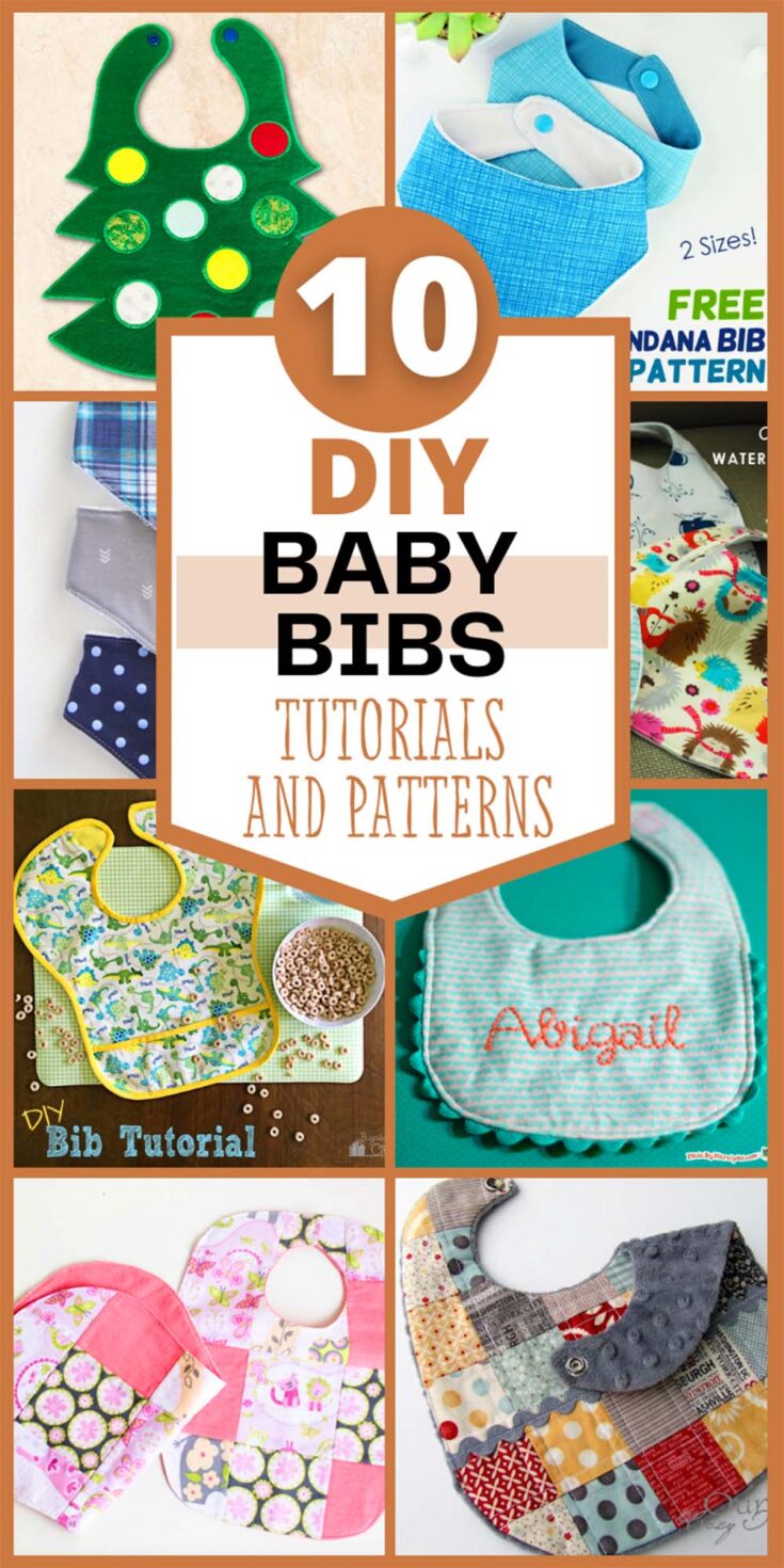 DIY baby bib pattern