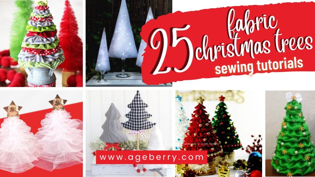 How To Make A Fabric Christmas Tree: 25 Sewing Tutorials