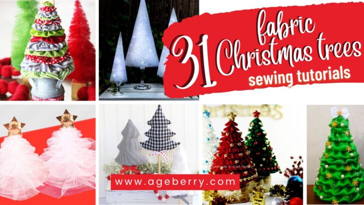 how to make fabric Christmas tree, 31 sewing tutorials and patterns